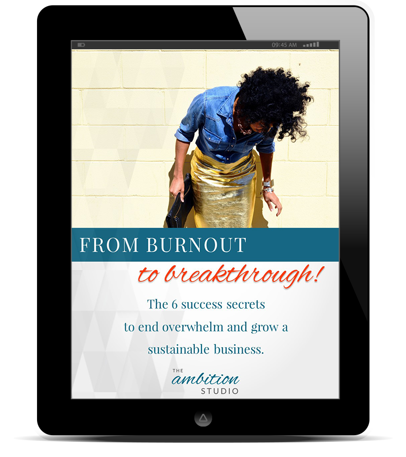 Thank You Page - Burnout to Breakthrough Guide - The Ambition Studio